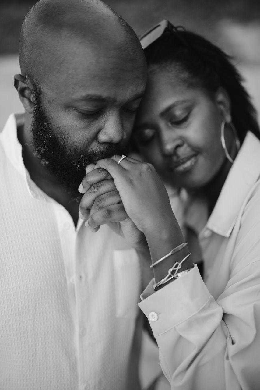 Herman and Racheal — a tender black & white portrait